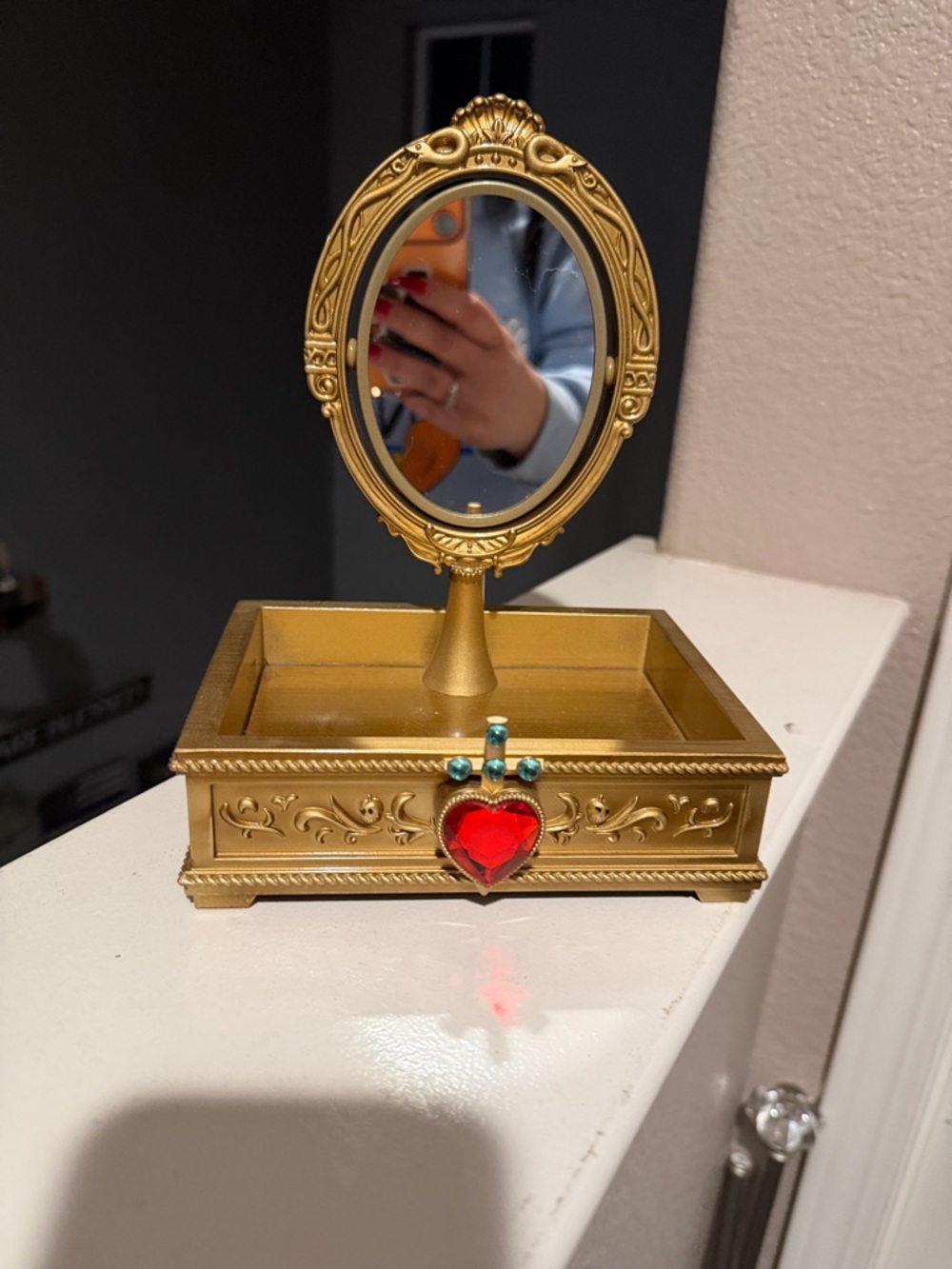 Disney Black and Gold Musical Jewelry Box Base